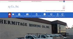 Desktop Screenshot of hermitageroofing.com